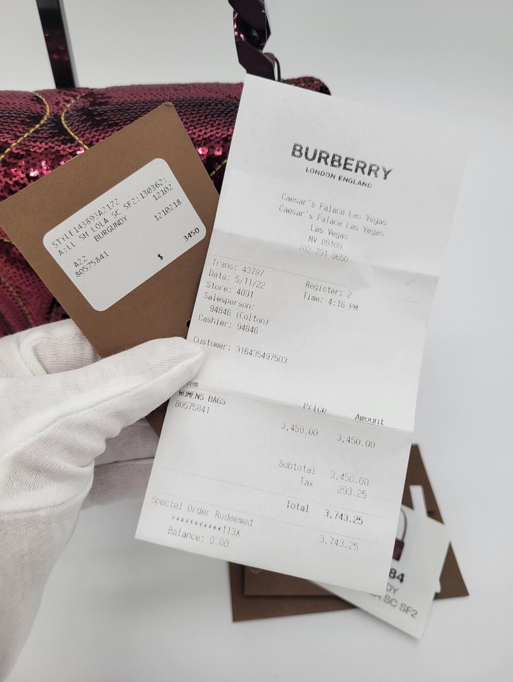 NWT Burberry Small Lola Quilted Shoulder: Limited Edition - Picture 11 of 11